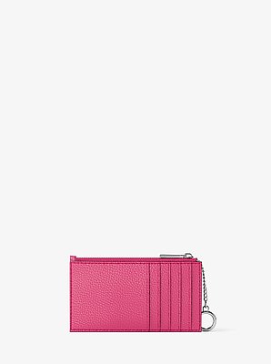 Jet Set Small Pebbled Leather Card Case