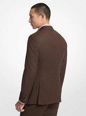 Glen Check Wool Blend Blazer