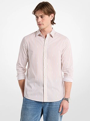 Striped Cotton Blend Shirt