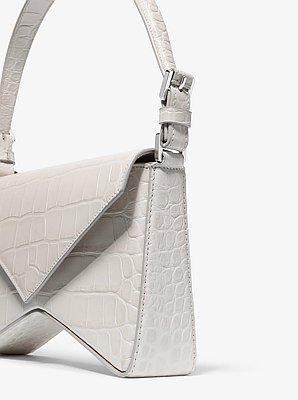 Manhatta Medium Crocodile Embossed Leather Bag