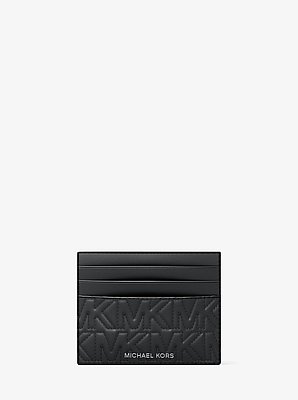 Hudson Quilted Logo Card Case