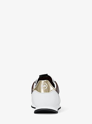 Sneaker Cindy aus glattem Material und Signature-Logostoff