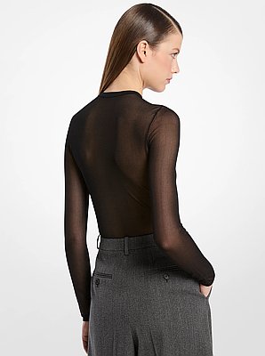Body de viscosa transparente superfino
