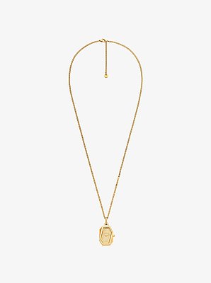 Collana Suri tonalit&agrave; oro con orologio