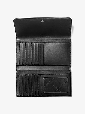 Jet Set Travel Signature Logo Tri-Fold Wallet