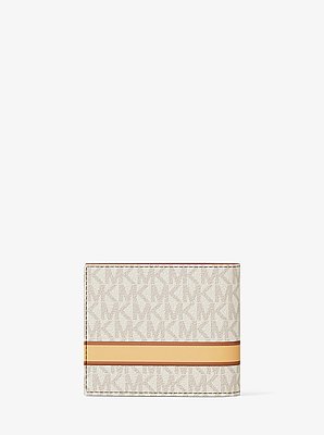 Cooper Striped Signature Logo Billfold Wallet With Passcase