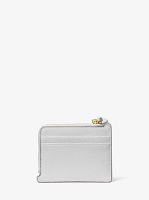 Jet Set Small Pebbled Leather Card Case Wristlet