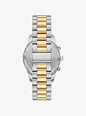 &Uuml;bergro&szlig;e, zweifarbige Armbanduhr Lexington