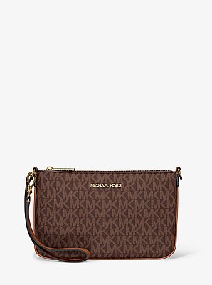 Jet Set Small Signature Logo Convertible Wristlet