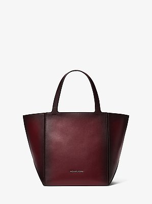 Jordi Medium Burnished Leather Tote Bag