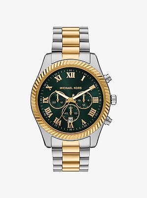 Oversized Lexington Two-Tone Watch