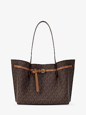 Emilia Large Signature Logo Tote Bag