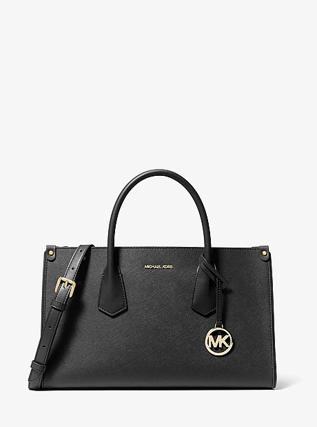 Maple Large Pebbled Leather Satchel