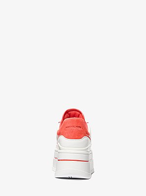 Hayes Two-Tone Leather Platform Sneaker