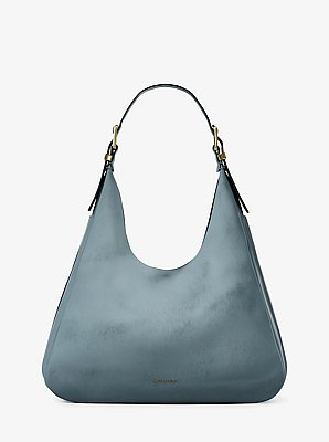 Nolita Large Nubuck Hobo Shoulder Bag