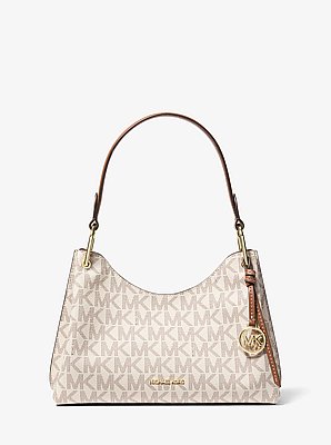 Joan Medium Signature Logo Shoulder Bag