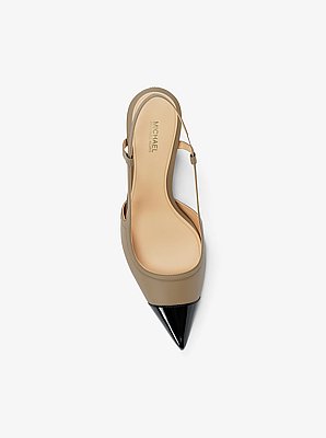 D&eacute;collet&eacute; Alora slingback in pelle
