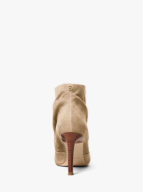 Raelynn Suede Open-Toe Ankle Boot