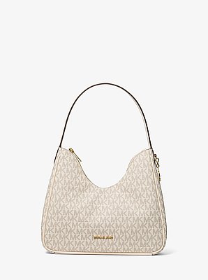 Nayla Small Signature Logo Hobo Shoulder Bag