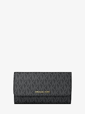 Jet Set Large Logo Trifold Wallet