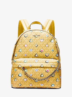 Slater Medium Printed Signature Logo Backpack