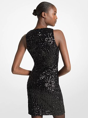 Minivestido el&aacute;stico con lentejuelas