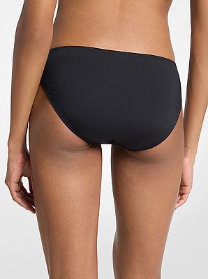 Slip bikini con cintura e logo