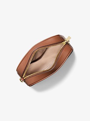 Jet Set Small Leather Camera Crossbody Bag