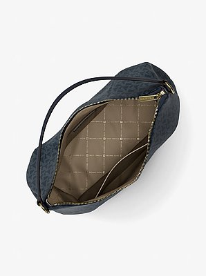 Wandelbare Schultertasche Sienna Large mit Signature-Logomuster