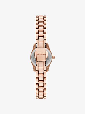 Petite Lexington Pav&eacute; Rose Gold-Tone Watch and Jewelry Gift Set