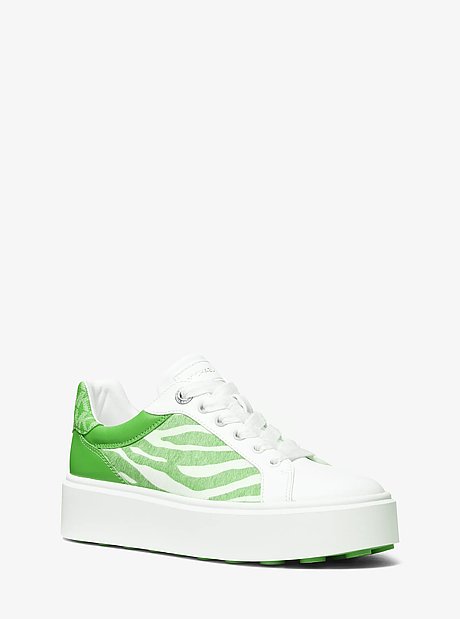 Romey Mixed-Media Platform Sneaker