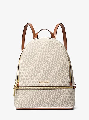 Rhea Medium Signature Logo Backpack