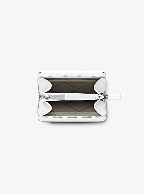Jet Set Small Pebbled Leather Zip-Around Card Case