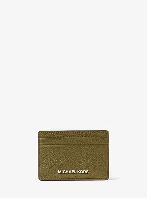 Porta carte di credito in pelle martellata