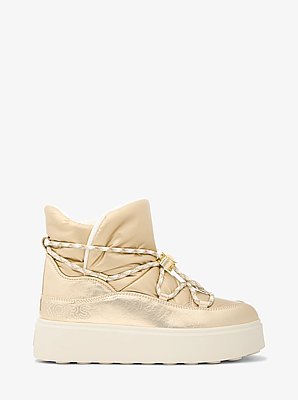 Romey Metallic Lace-Up Boot