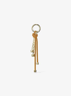 Gold-Tone and Cord Bag Charm