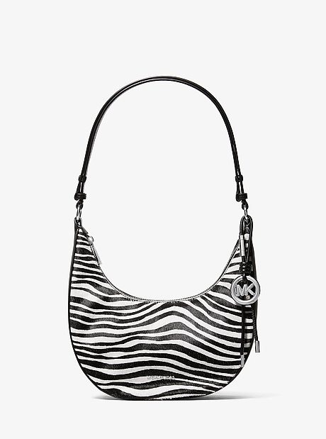 Nolita Small Zebra Print Calf Hair Convertible Pochette