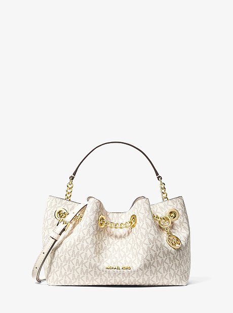 Mina Small Signature Logo Crossbody Bag