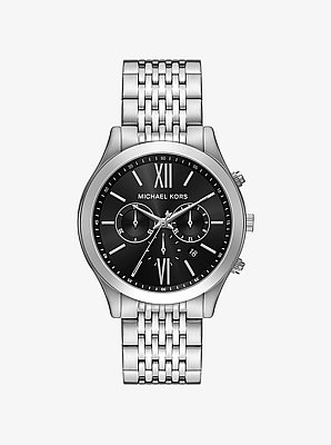 Oversized Aspyn Silver-Tone Watch
