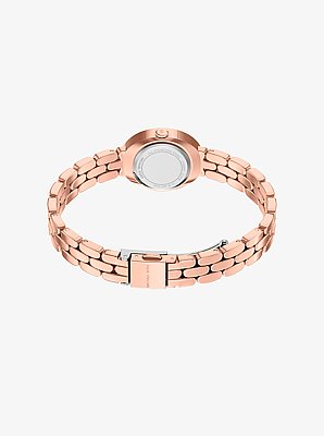 Petite Maude Rose Gold-Tone Watch and Pav&eacute; Bangle Jewelry Gift Set