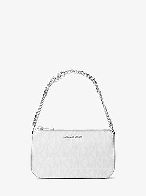 Jet Set Small Signature Logo Chain Pochette