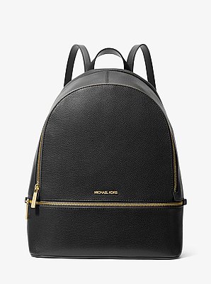 Rhea Large Pebbled Leather Backpack