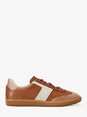 Jovie Leather and Signature Logo Sneaker