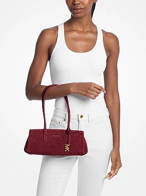 Laila Small Suede Shoulder Bag