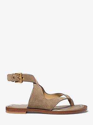 Irene Suede Wrap Sandal