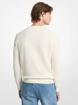 Textured Cotton Sweater