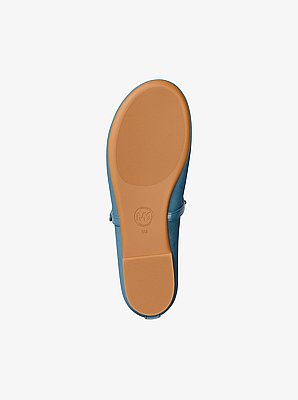 Phoebe Embellished Leather Ballet Flat