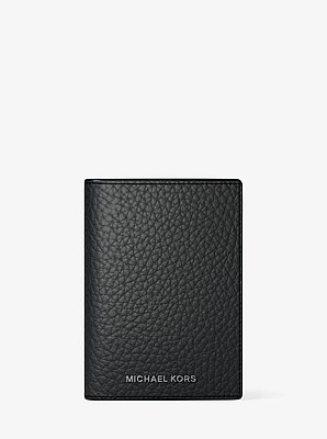 Hudson Pebbled Leather Folio Card Case image number 0
