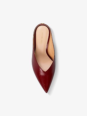 Xandra Leather Wedge Mule