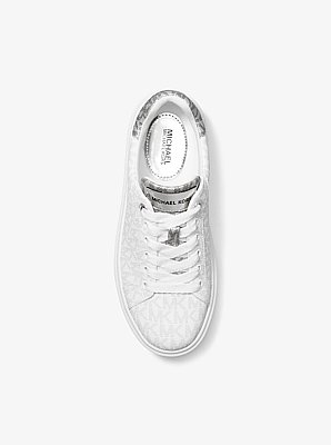 Espadrille &agrave; plateforme Romey m&eacute;tallis&eacute;e &agrave; deux tons et &agrave; logo Signature